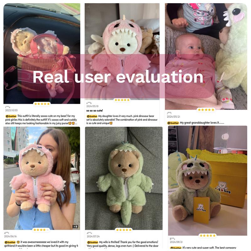 Dinosaur Teddy Bear | Handmade Jointed Teddy Bear Gift